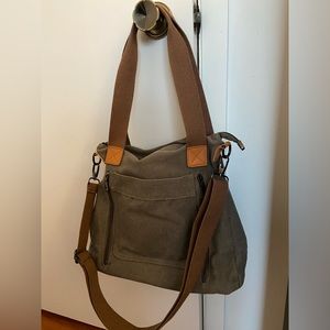 Canvas crossbody bag